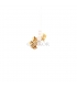 PENDIENTES BEBE ORO 18KT FLOR CON CIRCON