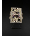 SELLO ORO 18KT REY DE PICAS ZIRCONITAS