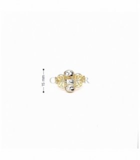 ANILLO ORO BICOLOR 18KT