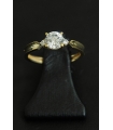 ANILLO ORO BLANCO SOLITARIO