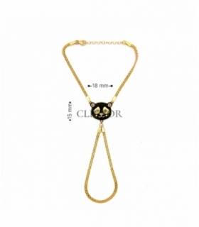 PASAMANO ORO 18KT PANDA CIRCONITAS