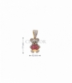 COLGANTE ORO 18KT OSITO CIRCONITAS