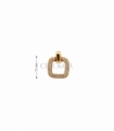 COLGANTE ORO 18KT CUADRADO CIRCONITAS