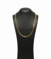 CADENA CUBANA ORO 18KT CIRCONITAS