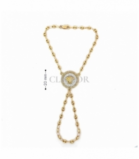 PASAMANO ORO 18KT MEDUSA GRECA