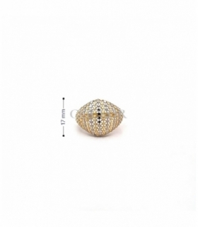 ANILLO ORO BICOLOR 18KT