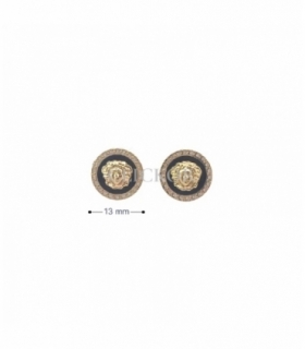 PENDIENTES ORO 18KT MEDUSA CIRCONITAS