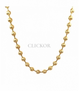 COLLAR ORO 18KT CON BOLAS