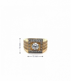 SELLO ORO 18KT CON CIRCONITAS