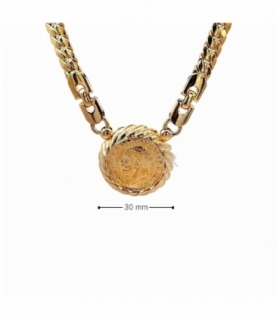 COLLAR ORO 18KT MONEDA