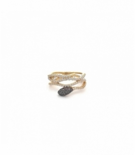 ANILLO ORO 18KT CIRCONITAS SERPIENTE