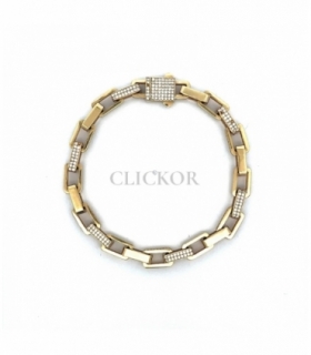 PULSERA ORO 18KT 6,85MM ANCHO FORSAT