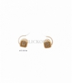 PENDIENTES BEBE ORO 18KT CIRCONITAS