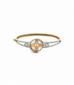 PULSERA ORO 18KT ZIRCONITA FLOR