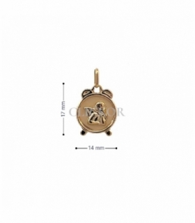 COLGANTE DESPERTADOR ORO 18KT QUERUBIN
