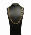 COLLAR ORO 18KT CON FLORES DE CIRCONITAS