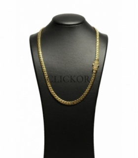 CADENA CUBANA ORO 18KT CON GRECA