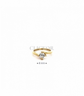 SOLITARIO ORO 18KT