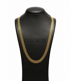 COLLAR ORO 18KT TEJIDO CHINO