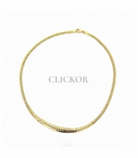 COLLAR MODERNO ORO 18KT