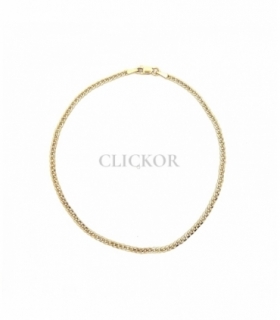 TOBILLERA BARBADA ORO 18KT