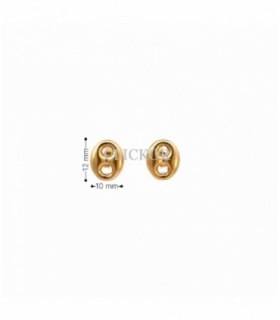 PENDIENTES ORO 18KT GRANO DE CAFE