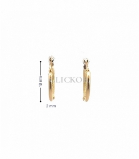 CRIOLLAS ORO 18KT PIEL DE SERPIENTE