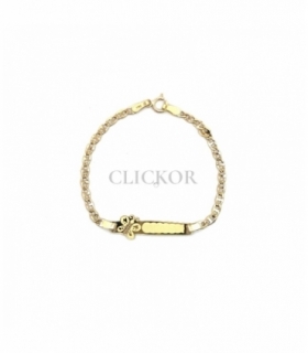 PULSERA BEBE ORO 18KT MARIPOSA