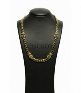 COLLAR ORO 18KT OSOS CIRCONITAS