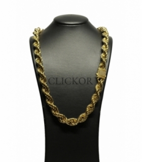 CADENA CORDON ORO 18KT CON CIRCONITAS