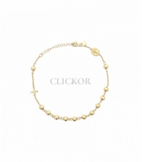PULSERA ROSARIO ORO 18KT