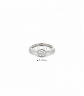 SOLITARIO BRIANTE ORO BLANCO 18KT 0.55CT