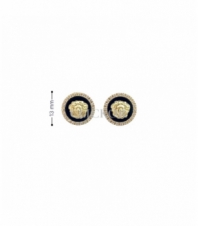 PENDIENTES ORO 18KT MEDUSA CIRCONITAS