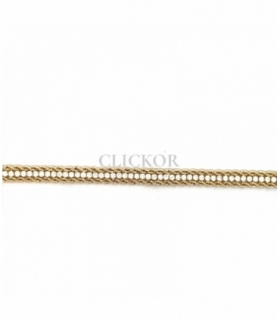 PULSERA ORO 18KT DOBLE CORDON CIRCONITAS