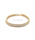 PULSERA ORO 18KT DOBLE CORDON CIRCONITAS