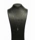 COLGANTE BRIANTE CRUZ ORO BLANCO 18KT