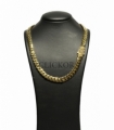 CADENA CUBANA ORO 18KT CON CIRCONITAS