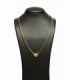 COLLAR CORAZON ORO 18KT CON CIRCONITAS