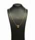COLLAR OSO ORO 18KT CON CIRCONITAS
