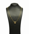 COLLAR OSO ORO 18KT CON CIRCONITAS