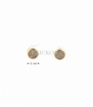 PENDIENTES REDONDO ORO 18KT CIRCONITAS