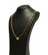 COLLAR CORAZON ORO 18KT CON CIRCONITAS