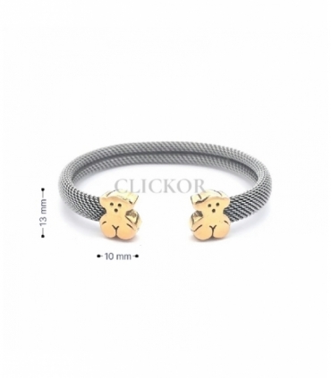 SEGUNDA MANO PULSERA ORO 18KT Y ACERO