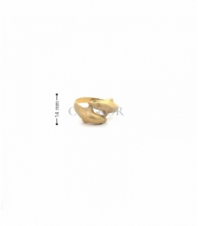 SEGUNDA MANO ANILLO ORO 18KT DELFINES