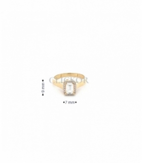 SOLITARIO ORO 18KT