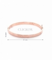 PULSERA RIGIDA CLAVOS ORO ROSA 18KT