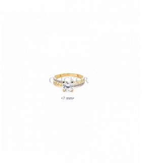 SOLITARIO ORO 18KT CON GRECA