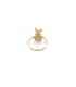 ANILLO CONEJO ORO 18KT CON CIRCONITAS