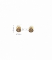 PENDIENTES ORO 18KT BOLSO DE CIRCONITAS