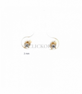 PENDIENTES ORO 18KT CON CIRCONITA